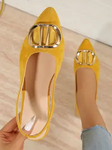 Women's Spring Autumn Solid Color Pointed Flat Shoes, Summer Elegant Lightweight Comfortable Canvas Shoes, Casual Commuter Shoes for All Seasons