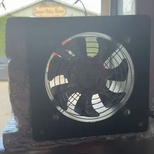 VEVOR 8 Inch Exhaust Fan, 576 CFM High Velocity Wall Mount Vent Fan with On/Off Control, Low Consumption, Portable Ventilation Extractor for Attic,Garage,Basement,Workshop,Kitchen, Chicken Coop,Black