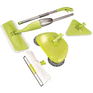 212 MAIN Ewbank 5PKV1USA Multi-Heads Spray Mop & Sweeper Kit (5-Pack Complete Set) – Washable Pad, Squeegee for Window & All-Surface Household Cleaning Tasks