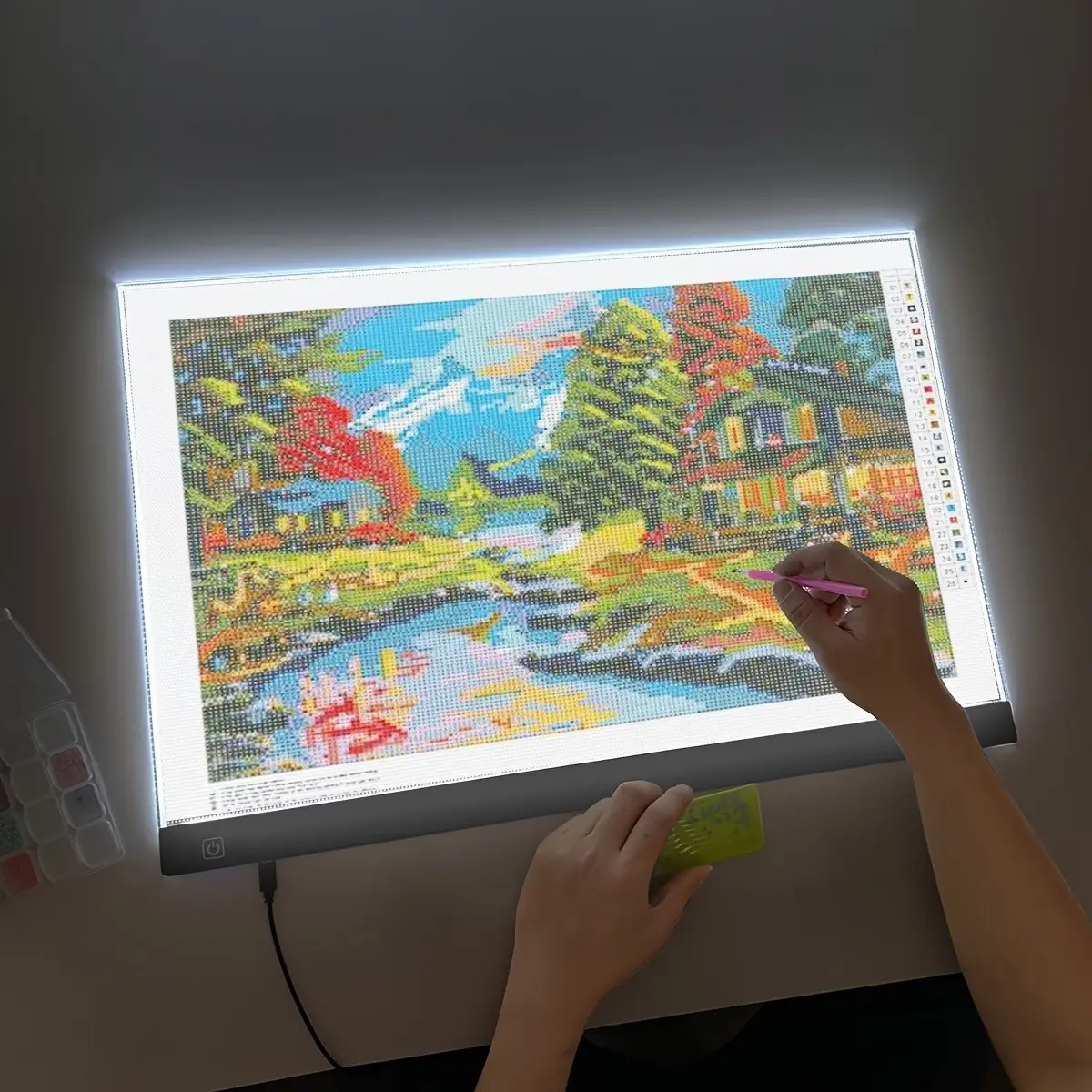 Ultra-Slim LED Tracking Light Pad, USB-Powered LED Lighting, Adjustable Brightness, Portable LED Drawing Board, Tattoo, Animation, Sketching