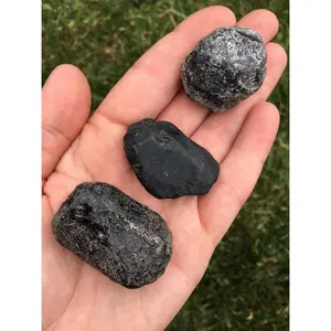 Raw Apache Tears - Black Obsidian Stone for Healing and Meditation