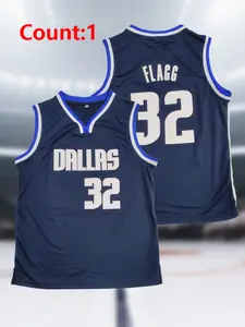 Breathable Polyester Basketball Jersey, Embroidered Letters & Numbers Design, Loose-Fit Casual Wear for Training & Leisure Activities, Sport Top, Sports Top