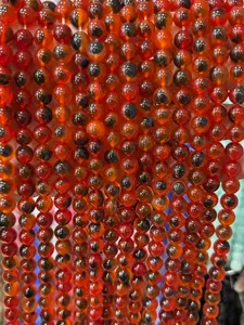 8mm Natural Agate Beads, Hole Design for Easy Stringing, DIY Jewelry Making, Craft Supplies, Sewing Accessories, Decorative Beads