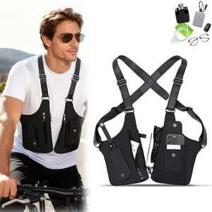 Adjustable Universal Anti-Theft Underarm Shoulder Bag for Men and Women High-Quality Leather Durable Hidden Storage for Hunting Equipment