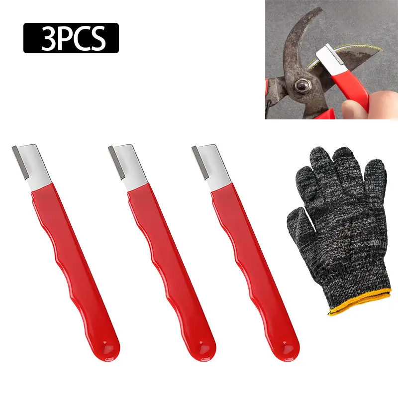 3PCS Professional Tungsten Diamond Ceramic Knife Scissors Sharpener for All Blades Kitchen Garden Shears Sharpening Tool Dual-Sided Professional Kitchen Knife Sharpener garden tool blade sharpener multipurpose knife sharpener Kitchenware Home