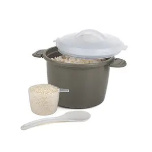 Progressive Prep Solutions Microwave Rice Cooker 4 Piece Plastic Set