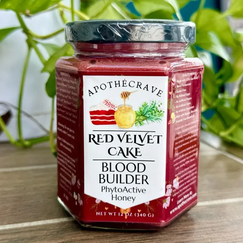 Red Velvet Cake ~ Anemia (Iron, Ferritin, Hemoglobin) Blood Builder Support Honey Maple Syrup