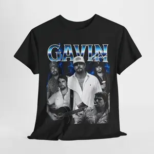 Gavin Adcock Merch T-Shirt ,  Men's fashionable casual T-shirt, casual crew neck T-shirt Streetwear