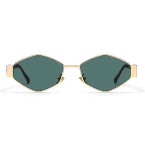 SOLA STREET3 Trendy Hexagon Sunglasses for Women Men  Geometric Metal Frame Shs