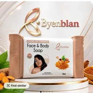 Byenblan Turmeric Soap 7oz for Face & Body | Brightening, Dark Spot Remover, Acne Cleanser