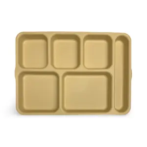 Cambro Incarceration Cafeteria Tray with Compartments Solitary Confinement Style with Lid Option Heavy-duty Construction for Secure Meal Service Tableware Coasters