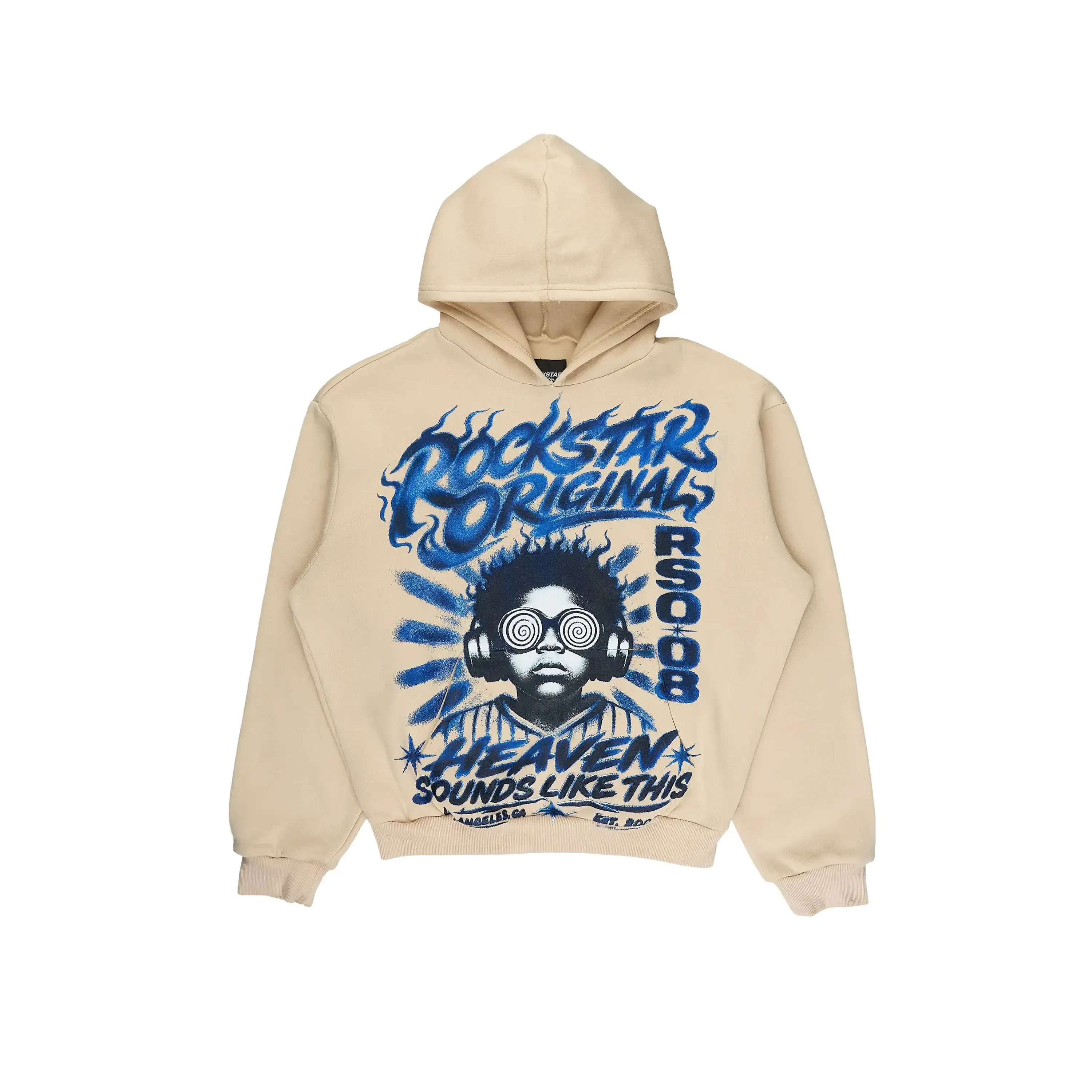 Boys Loom Sand/Royal Graphic Hoodie