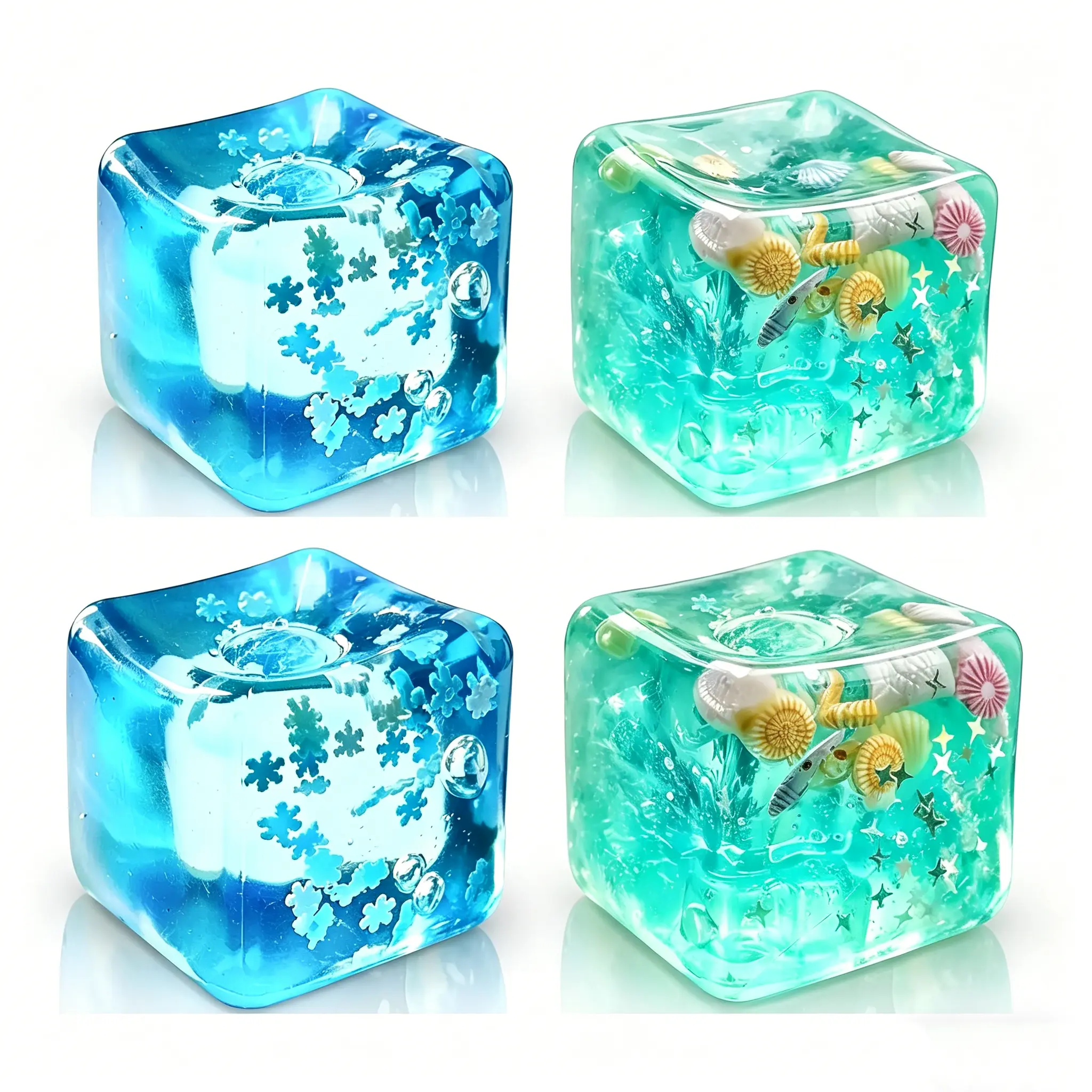 Ocean+Snowflake（4pcs）