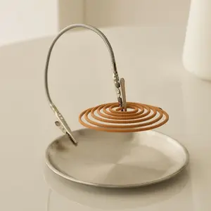 Home Metal Mosquito Repellent Holder, Multi-Functional Extended Dual-Head Mosquito Clip Stand, Space-Saving Iron Mosquito Rack