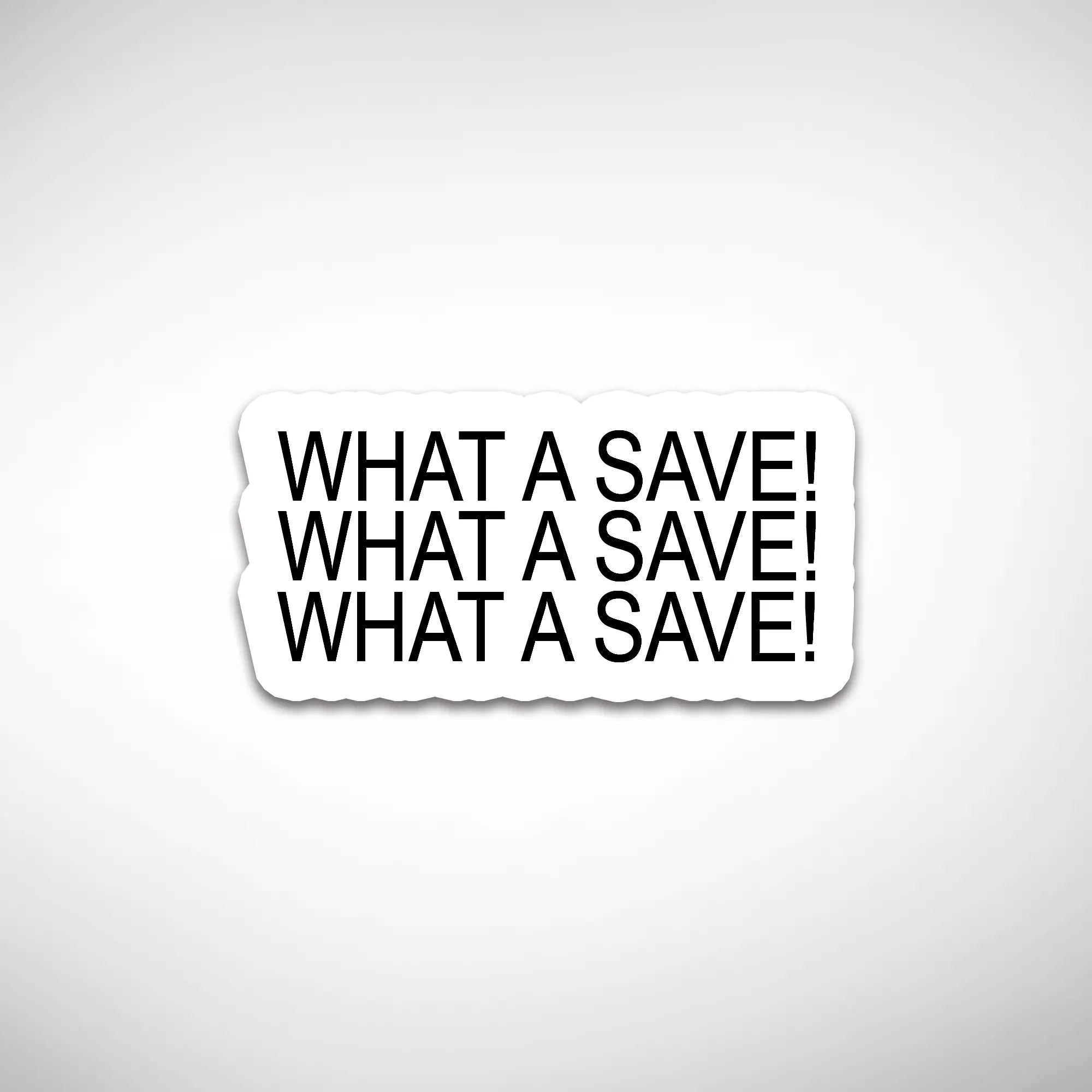 "WHAT A SAVE" Laminated Vinyl Magnet