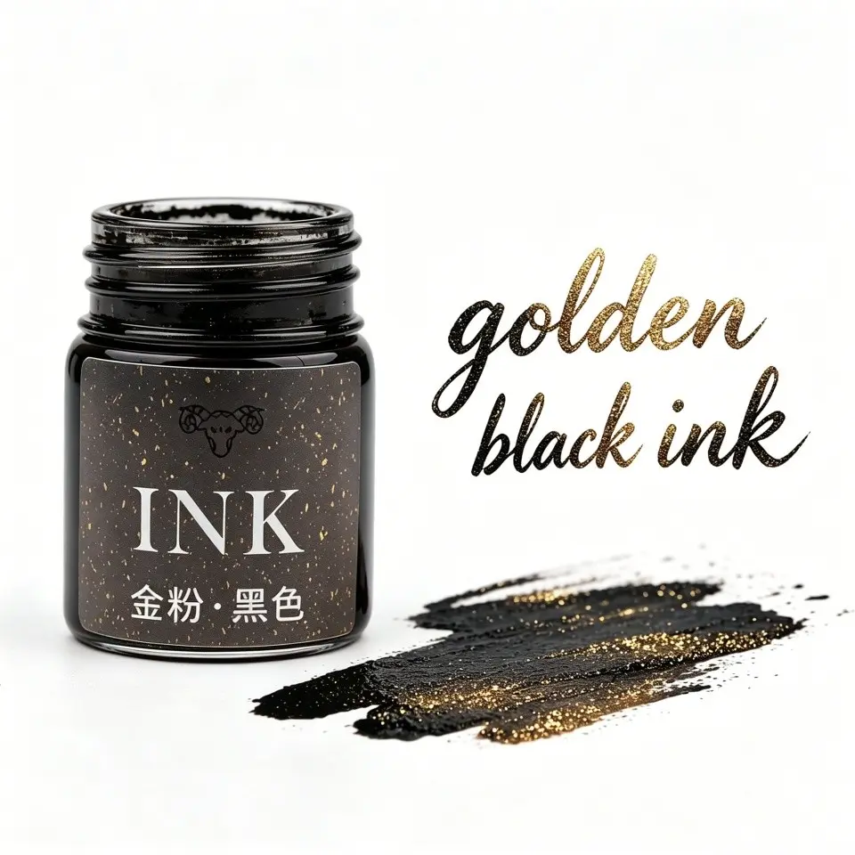 Ink Pen Refill 15ML, Starry Glitter Coloring Drawing Practice Ink, Vibrant Calligraphy Fountain Pen Ink, Art Supplies, Artist Supplies, Art Materials
