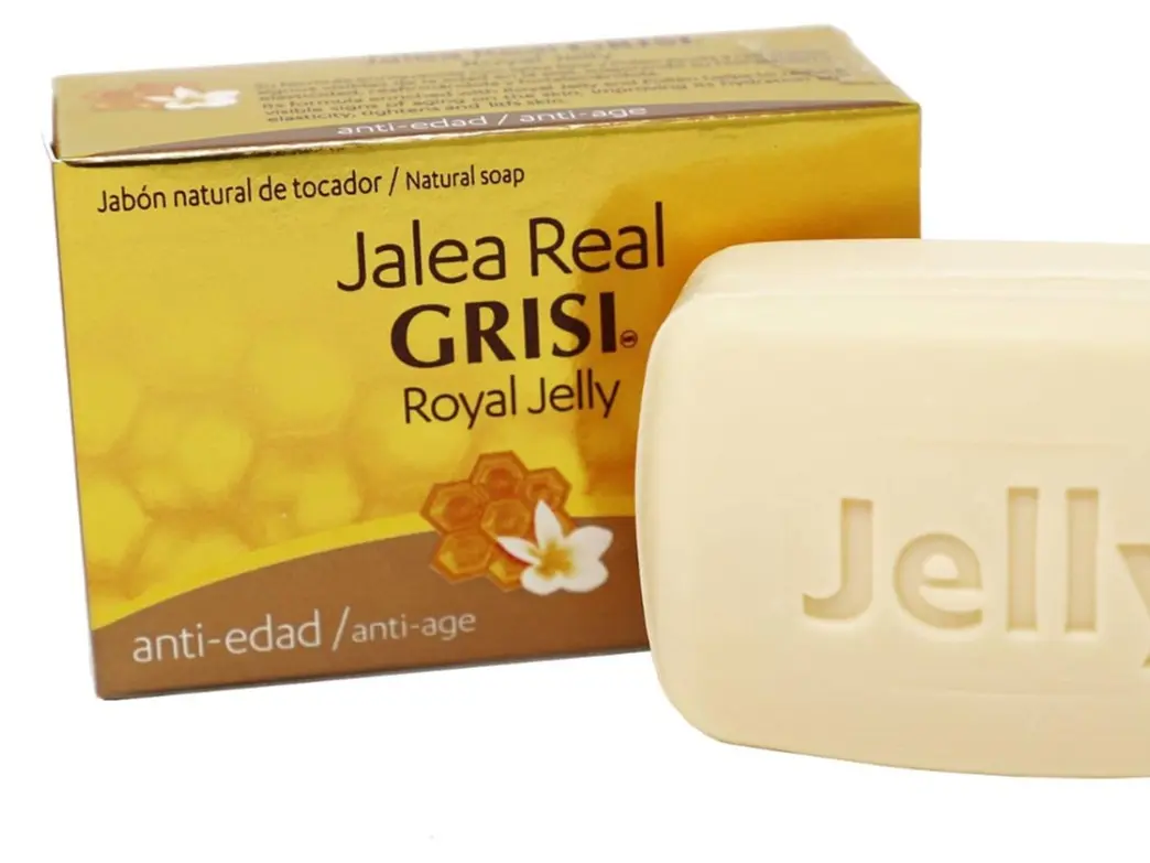 Grisi Royal Jelly Anti-aging Soap, Cleansing, and Smoothing Soap Nourish your skin, Improves your skin Elasticity, Extra Hydration, 3.5 Oz