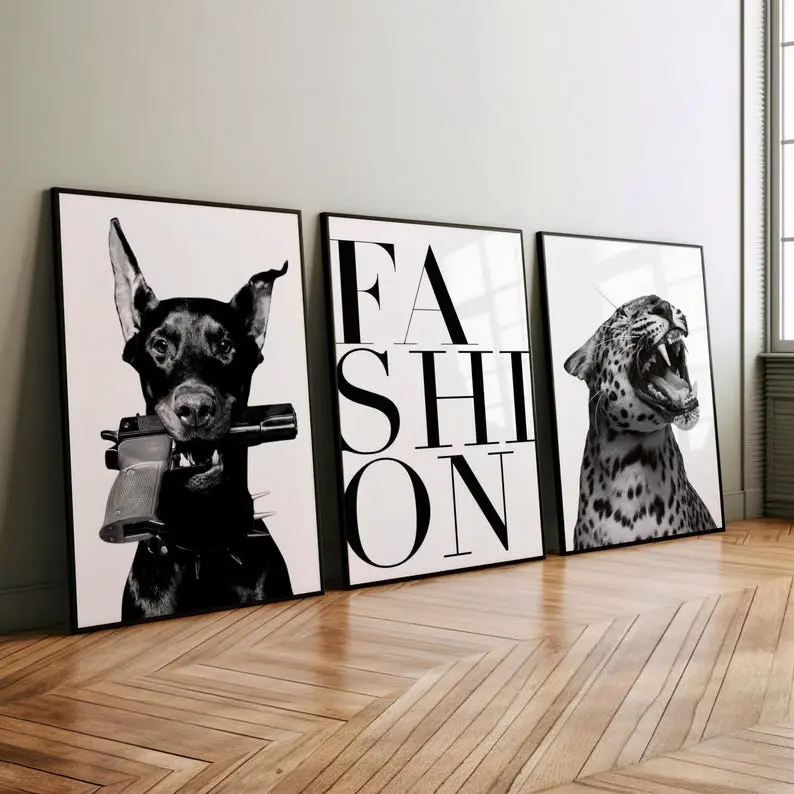 Bundle of 3 Luxury designer Wall Art Poster, Fashion poster -Fine Art prints - Popular Prints