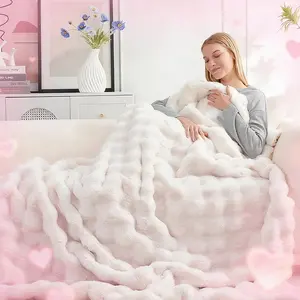 Ultra-Soft Plush Lola Blanket, Multiple Colors Available, Ideal for Dormitory/bedroom/sofa Decor, New Year Gift, Soft Fluffy Blanket