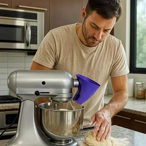 Compatible Flour Container for Kitchenaid Mixer, Overflow Prevention Design, Fits Kitchenaid Artisan Ksm150 and 5-Quart Stand Mixer, Household Appliances