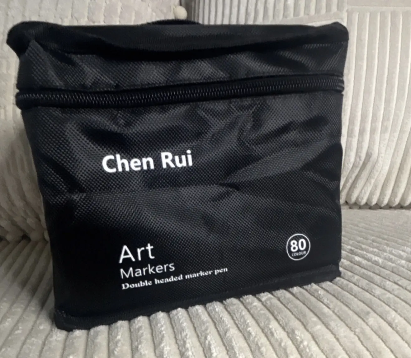 Chen Rui 80 Colors Double Headed Art Markers Set Multicolor w/ Zipper Case