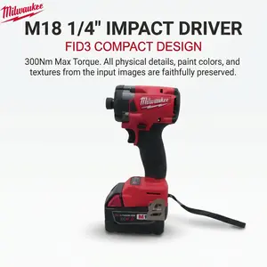 Milwaukee M18 FID3 18V Impact Driver Kit With Battery Charger 2026 Electric Wrench for Woodworking and Auto Repair Compact Digital Torque Wrench vehicle