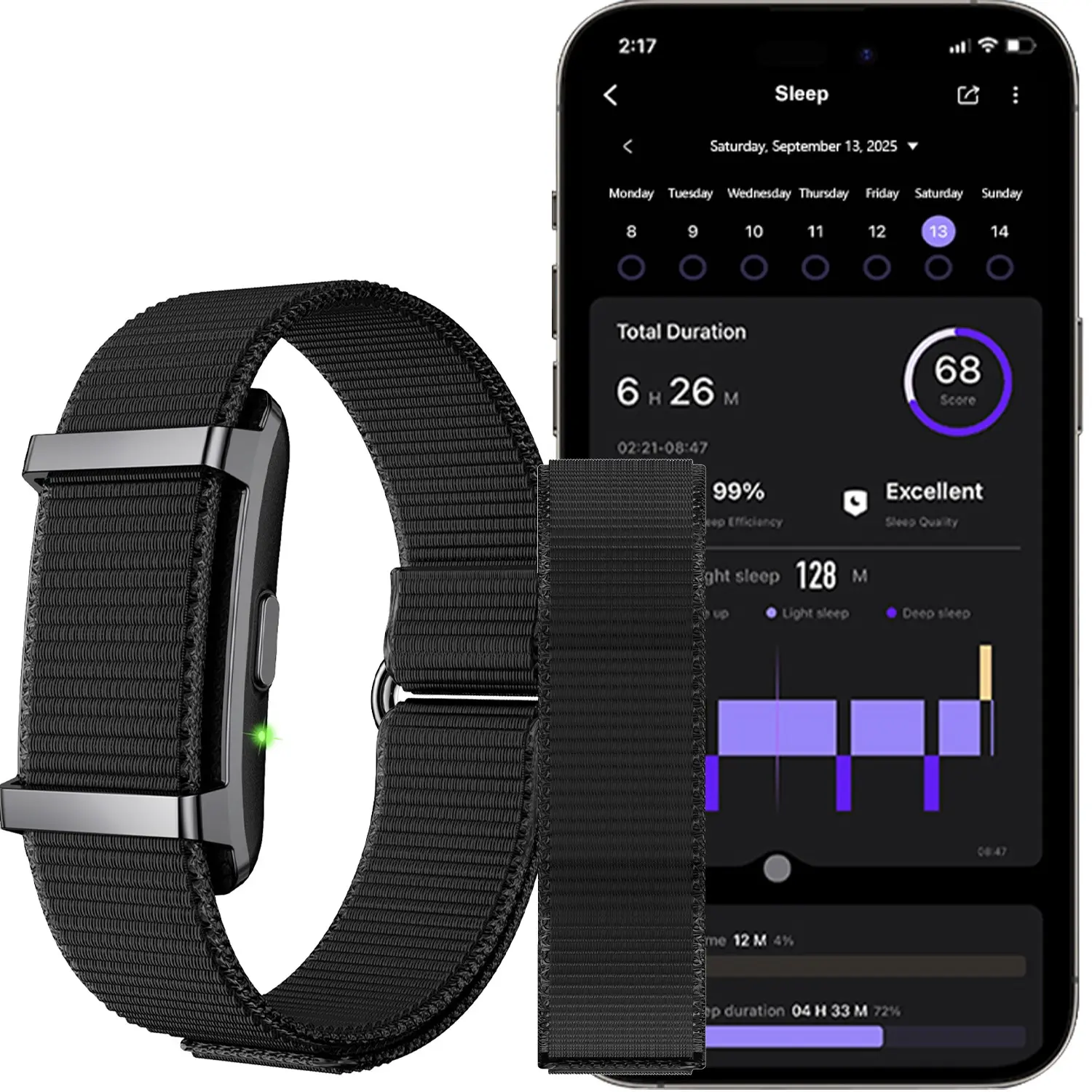 Fitness Tracker Bracelet, Wearable Multifunctional Smart Watch, Sleep & Health Monitor, Waterproof Pedometer, Bluetooth-compatible Compatible, iOS/android Universal, Unisex Design