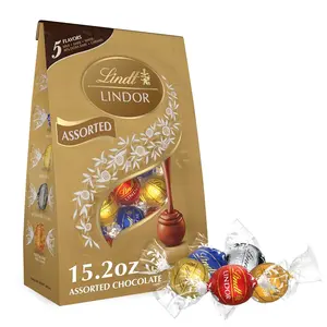 Assorted Chocolate Truffles Candy Smooth Melting Center Gourmet Chocolate Gift Bag 5 Flavors 15.2oz
