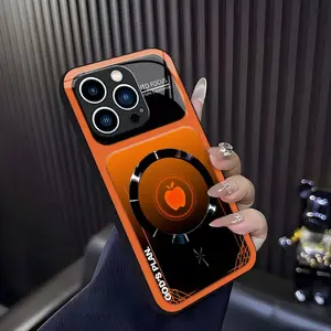 “God’s Plan” MagSafe phone case — neon cyberpunk faith magnetic cover for iPhone 13 Pro Max — 975