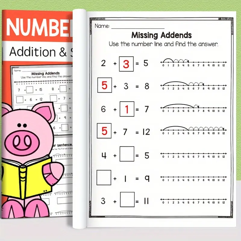 This Math Workbook Includes Mental Arithmetic Exercises For Addition And Subtraction Within 20, Suitable For Children Aged 6-12, Educational Aid, Teaching Supplies, Learning Materials For Homeschooling, Preschool, And First Grade