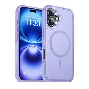 Temdan Designed for iPhone 16 Case Magnetic Dropproof Heavy Duty Tough Rugged Shockproof Phone Case Smartphone Cover Protector Protection