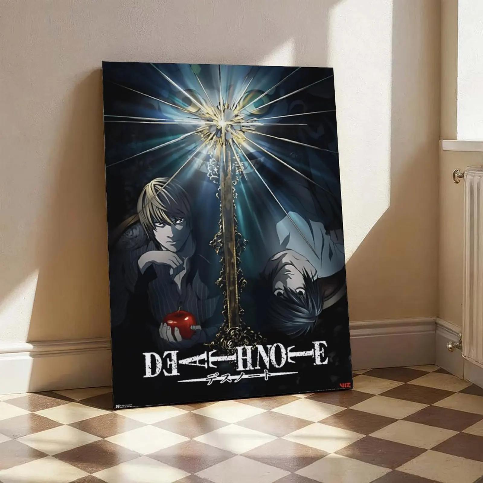 Death Note Light Yagami Anime Art Print Wall Decor - High-Quality Artistic Stickers & Posters, Framed/Unframed Frame-Style Options for Fan Rooms (Home Supplies)