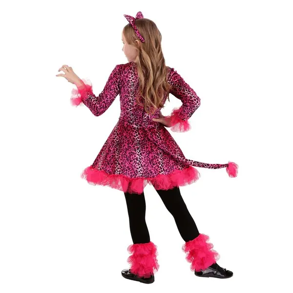 Girl's Prancing Pink Leopard Costume