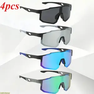 4-Pack Bestselling Cycling Sunglasses: Sports Cycling Glasses, Bicycle Goggles, Mountain Bike Sunglasses, Unisex Outdoor Cycling Goggles (UV400 Protection)