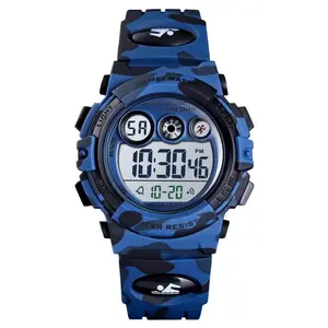 Fashion Camo Pattern Digital Watch with Date & Week & Led Display, Casual Sporty Digital Watch with Luminous Dial & Alarm Function, Waterproof Watch for Men with Box(Sheet)