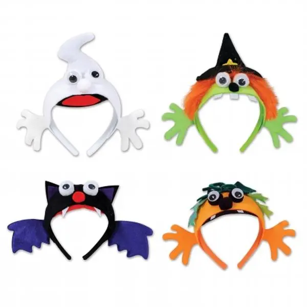 212 MAIN Men's Plastic Halloween Headbands (12-Pack) - Costumes & Special Occasion Accessories, Party Supplies, Machine Washable Party Favor