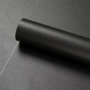20x54in Black PVC Artificial Leather Repair Patch, Self-Adhesive Seat Cover for Sofas, Cars, Chairs, Durable & Waterproof, Easy Clean, Customizable, Strong Adhesive Backing