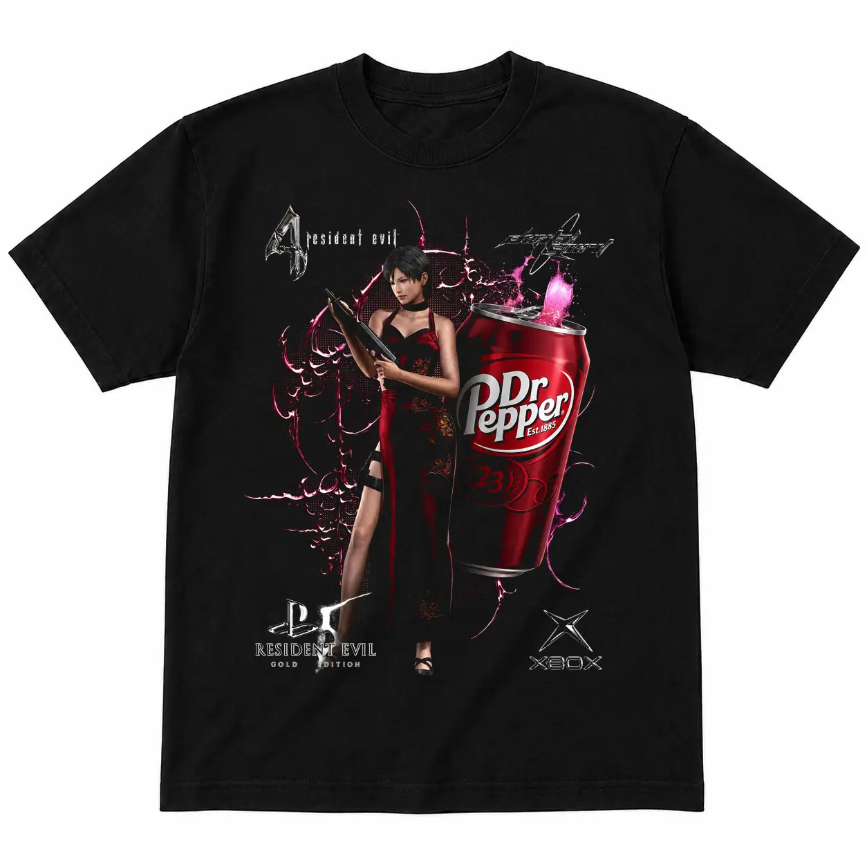 Resident Evil 4 Ada Shirt, Pepper Gamer Tee, Vintage Horror Game Graphic T Shirt, Y2K Streetwear, Unisex Gift