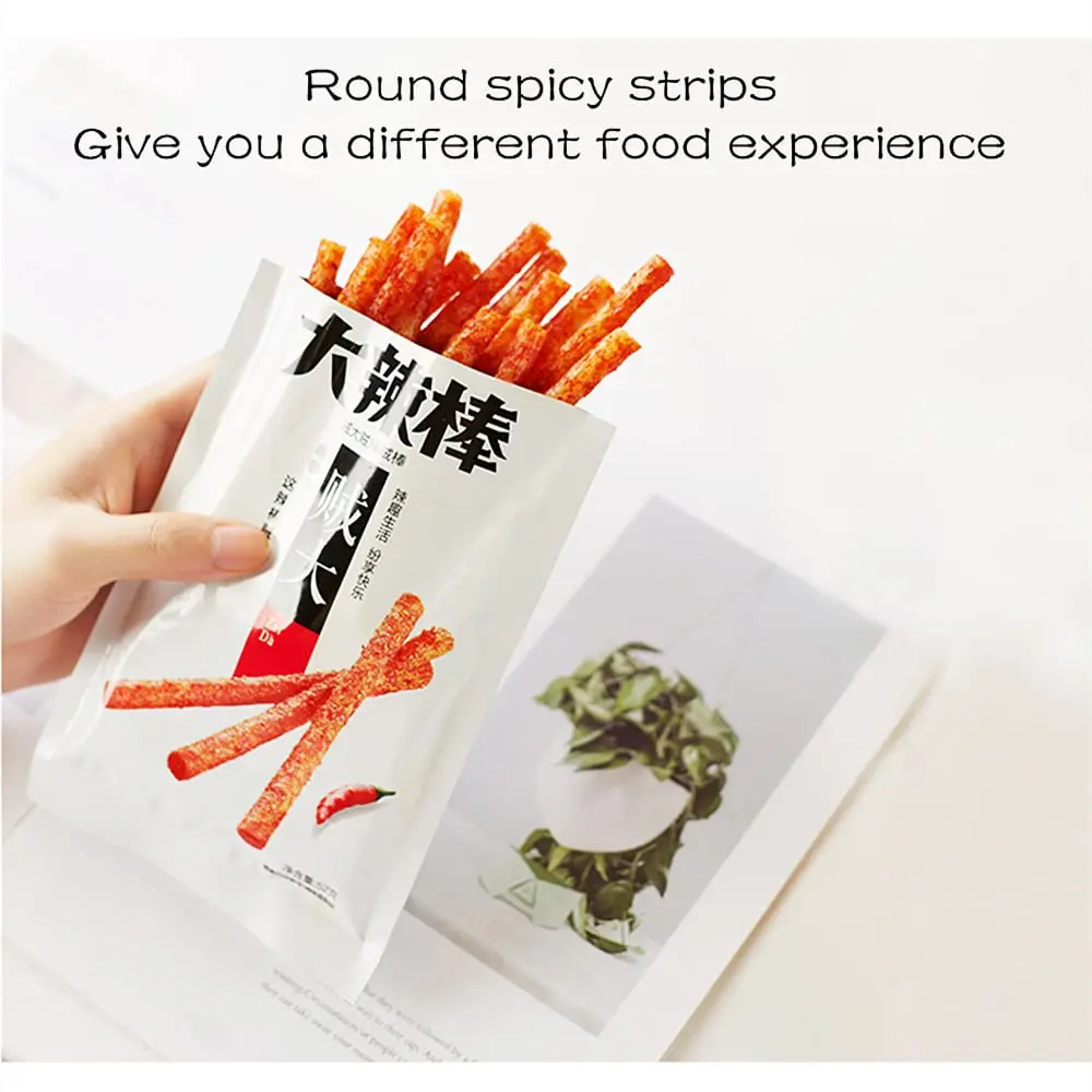 Spicy Strips - Spicy Gluten Latiao, Chinese Special Casual Snack Food, 78g (Pack of 2)