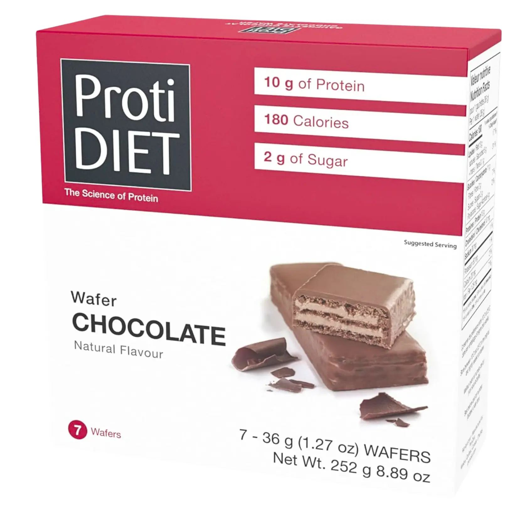 ProtiDiet - Chocolate Protein Wafer Bar - 7/Box