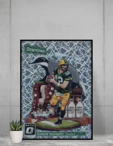 Donruss Optic 2018 Aaron Rodgers Downtown 12x17 Poster Green Bay Packers