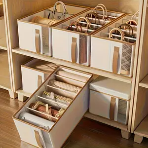 Bag Storage Box Durable Storage Organizer Dustproof Large Capacity, Organizer Storage Supplies Ideal for Organizing Handbags, Spacious Design Keeps Your Bags Safe and Clean Home Storage Supplies