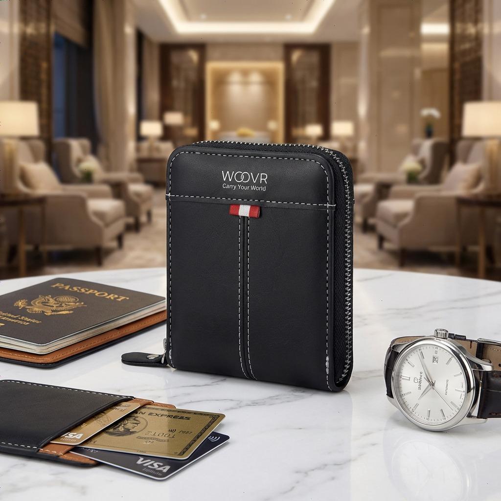 Men's Letter Embossed Zipper Short Wallet,2026 New Style Casual Trendy Solid Color Card Holder Wallet,Fashionable Wallet for Daily Use,Travel and Work Commute