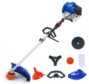 43cc Gas String Trimmer, 3-in-1 Weed Wacker & Brush Cutter, 17" Cutting Path, Anti-Vibration, Aluminum Shaft, Shoulder Strap