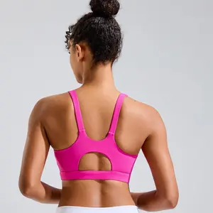 RUNNING GIRL Sports Bra for Women High Support, Molded Cup High Impact Sports Bras for Women with Sewn in Pads #SummerVibes Workout Bra Yoga Bra Yoga Clothes Yoga Activewear