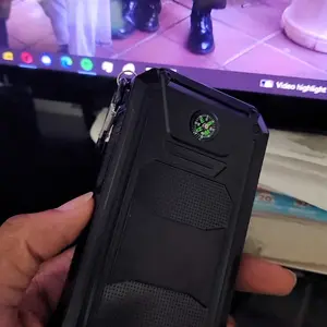 Product Review of 10000mAh Portable Solar Power Bank, Dual USB Output Port Waterproof Power Bank with LED Light, Solar Phone Charger Compatible with iPhone & Android #TOP PICKS from R**g