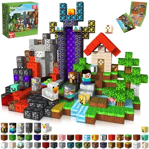 Magnetic Blocks 500 PCS - Magnet Toys for Kids, Magnetic Building Blocks Cubes, Stacking Magnets, School STEM Toys Birthday Gifts for Boys and Girls Age 3+ Years Old