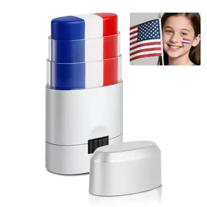 1 PC  Face Body Paint Sticks- Football World Cup, FIFA,Patriotic Pride 4th of July Accessories, Eye-Black Stick Baseball Softball Sports Makeup, USA Mexico Canada Accessories for FIFA, Sweatproof