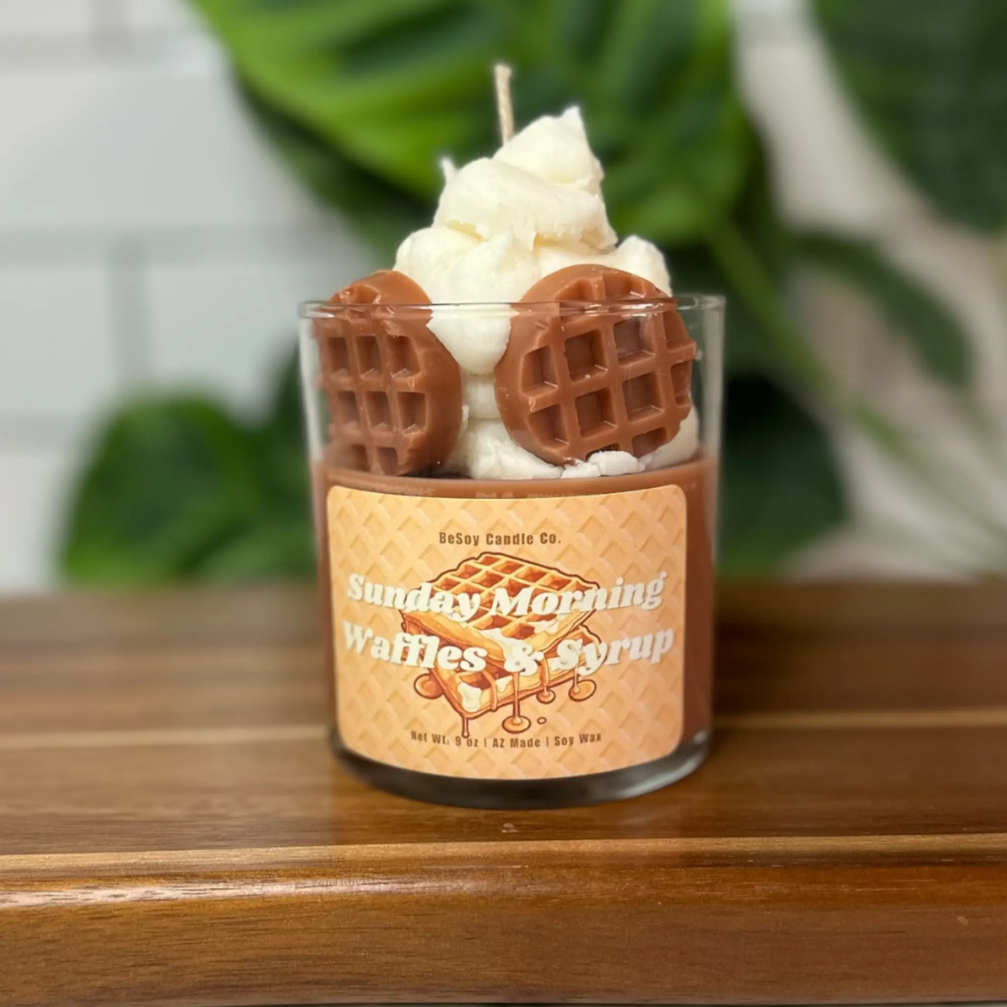Sunday Morning Waffles and Syrup Soy Candle