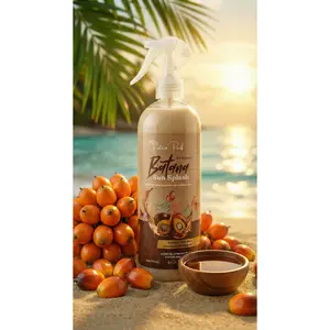 Protein Pouf Batana Sun Splash LeaveIn Conditioner for Hydrating, Detangling, and Length Retention Spray for Curly and Coily Hair